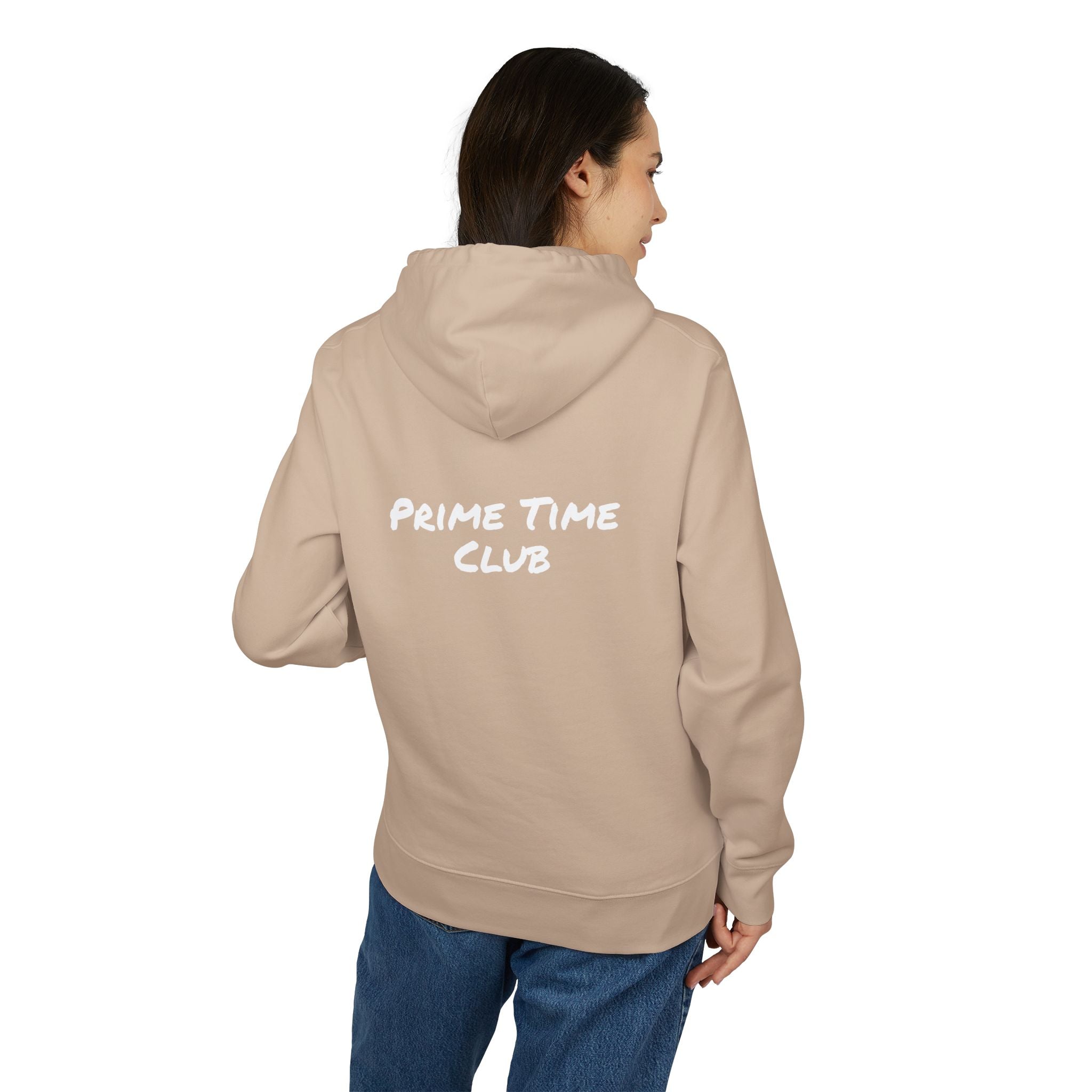 Prime Time Club Hoodie – Retro Sports Patch Pullover