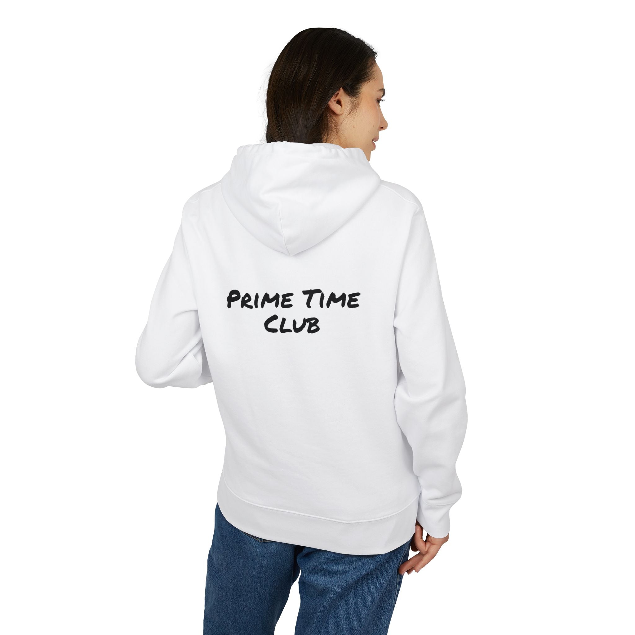 Prime Time Club Hoodie – Retro Sports Patch Pullover