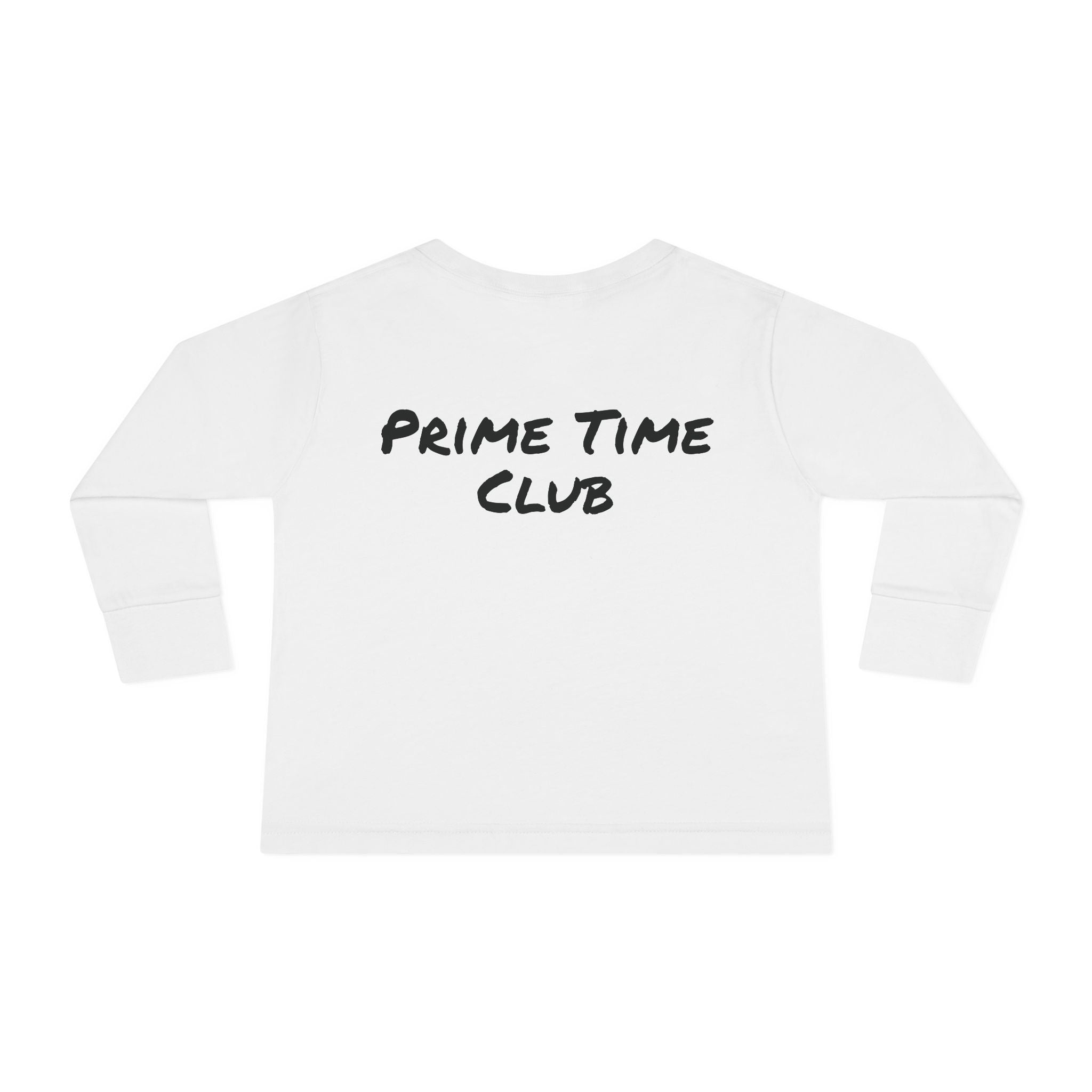 Toddler Long Sleeve Tee — "Prime Time Club" Boxing Patch Design