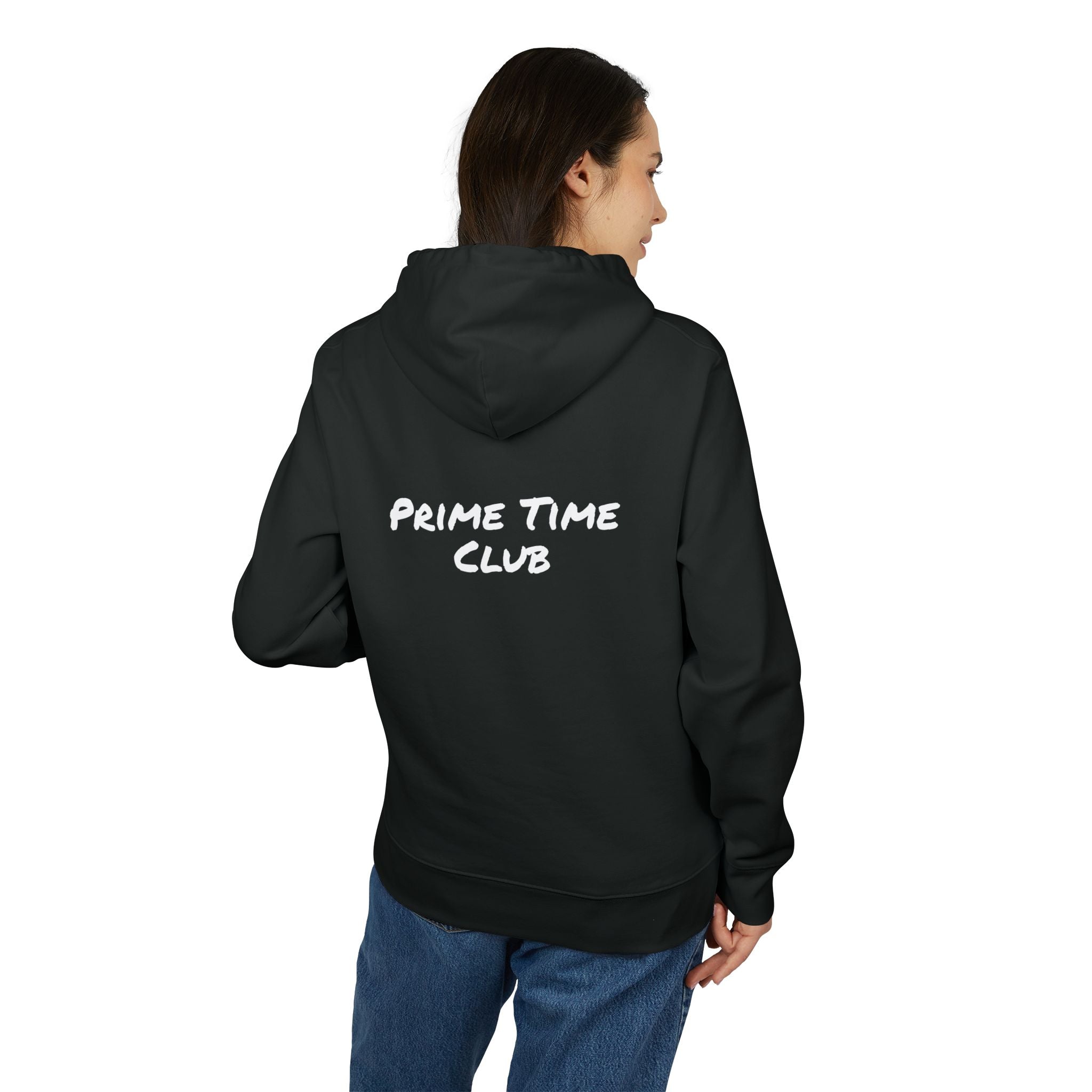 Prime Time Club Hoodie – Retro Sports Patch Pullover
