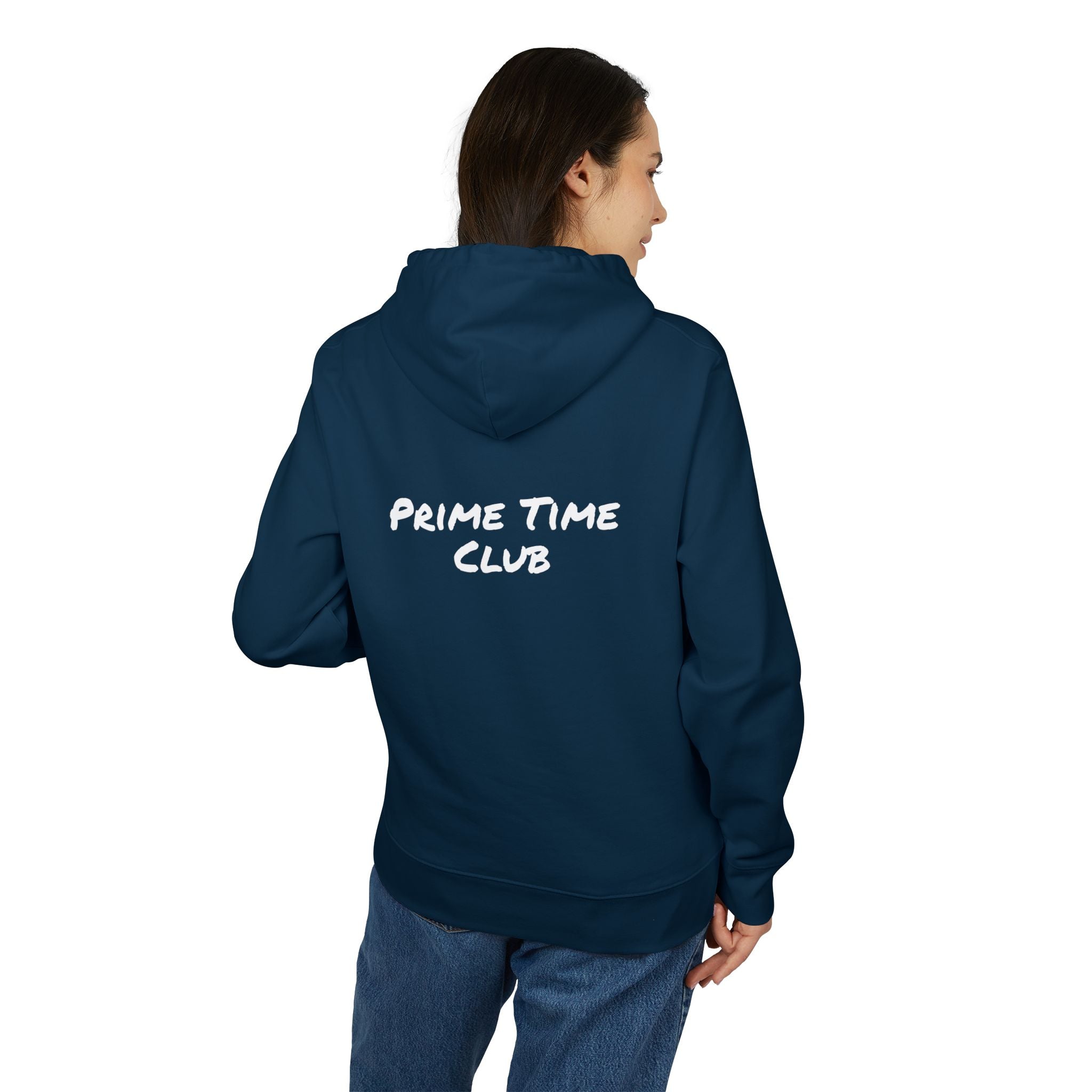 Prime Time Club Hoodie – Retro Sports Patch Pullover